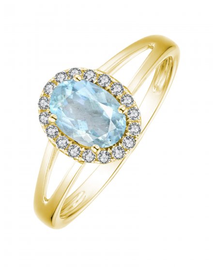 OVAL COLORED STONE DIAMOND RING (VR406)